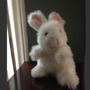 Vintage Fluffy White Bunny "24K"